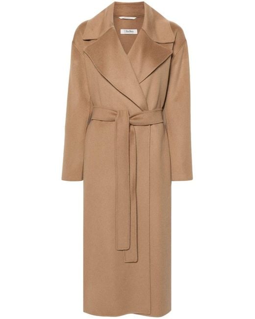 Max Mara Natural Wool Long Coat