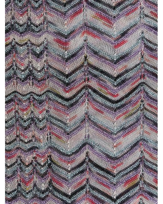 Missoni Multicolor Zigzag Pattern Scarf