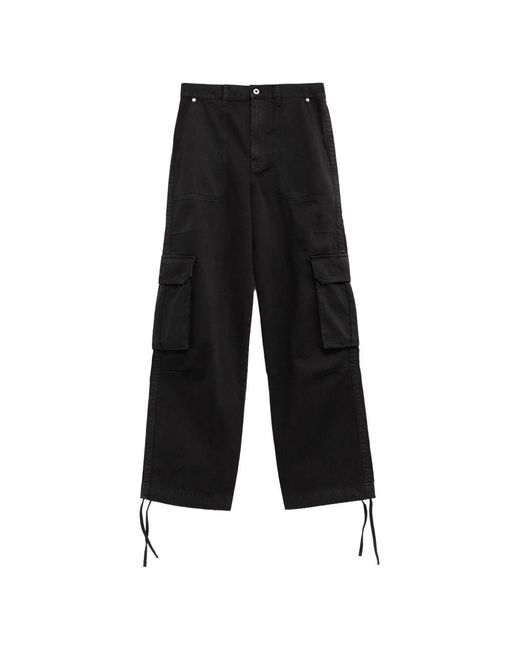 Loewe Black Cotton Cargo Trousers for men