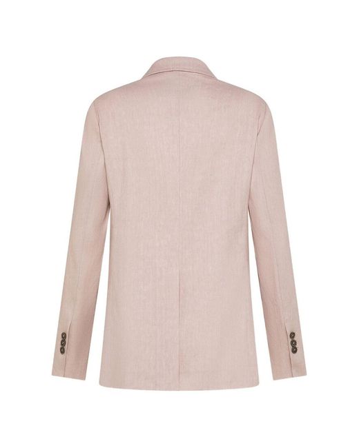 Seventy Natural Double-Breasted Blazer