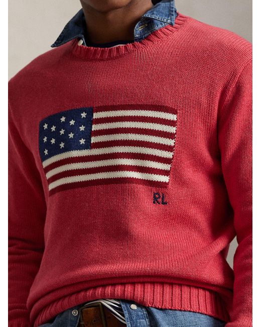 Polo Ralph Lauren Red Iconic Sweater for men
