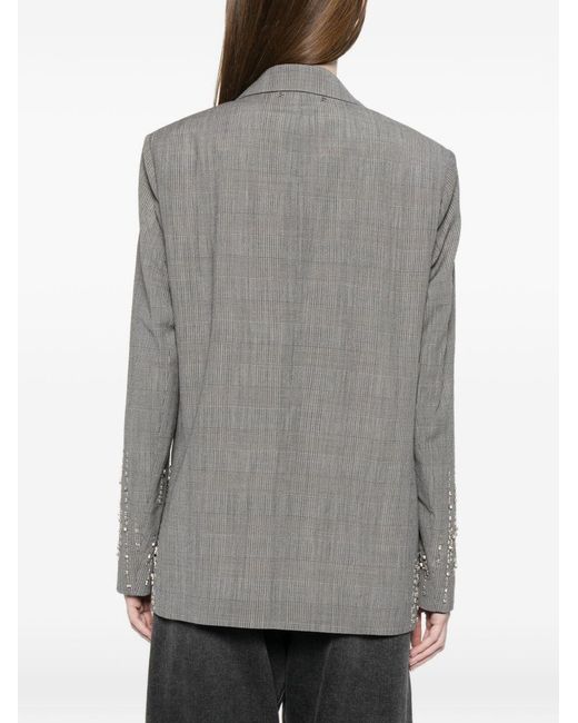 Golden Goose Deluxe Brand Gray Wool Single-Breasted Jacket