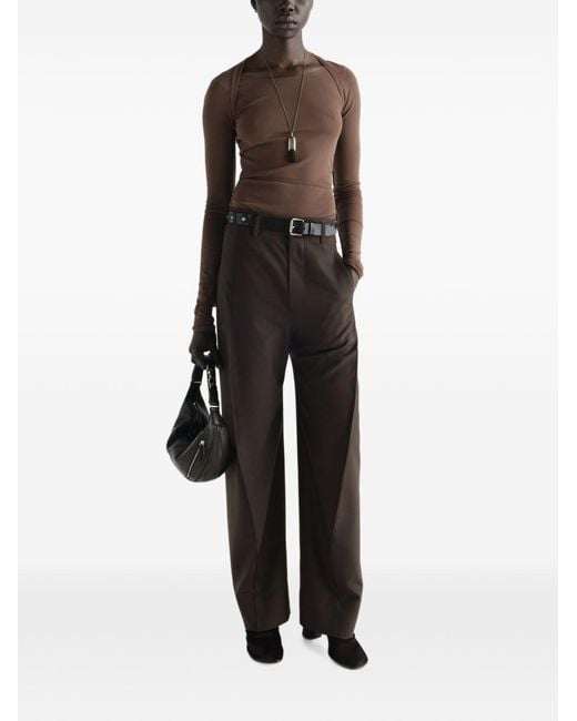 Lemaire Brown Ballerina Knotted Top