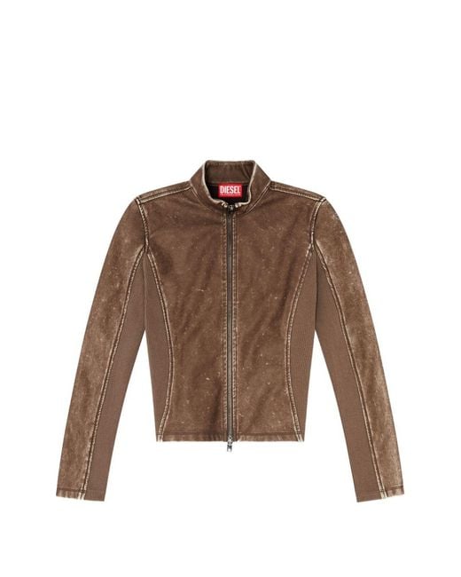 DIESEL Brown Biker Jacket