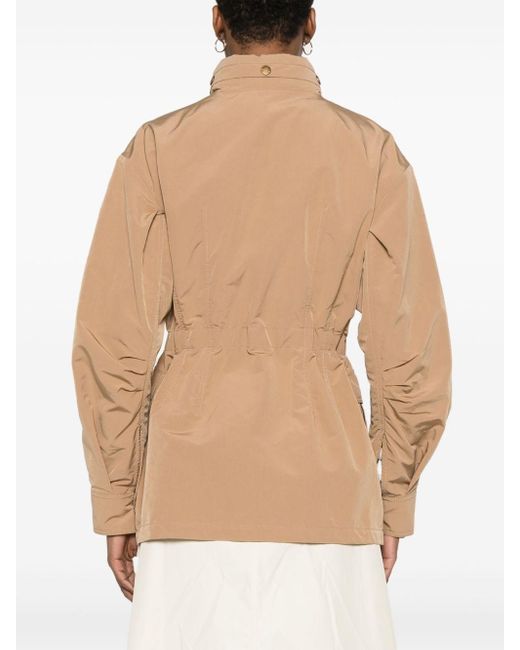 Moncler Natural Nades Short Parka Coat