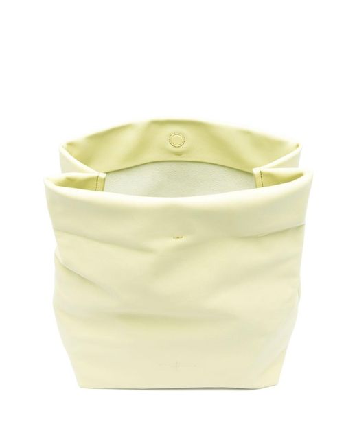 Cortana Yellow Delhi Large Leather Clutch
