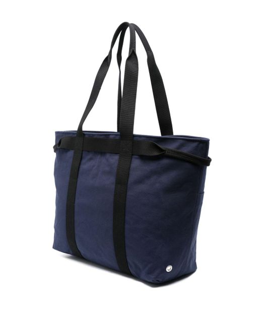Stone Island Blue Marina Cotton Tote Bag for men
