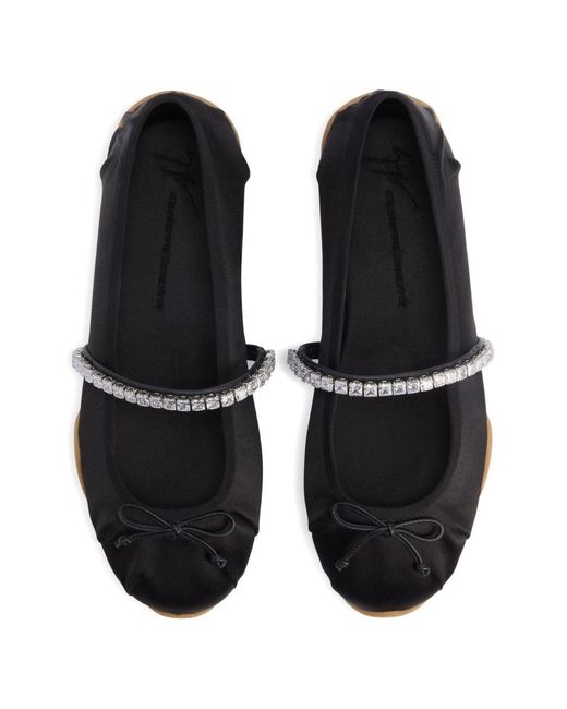 Giuseppe Zanotti White Satin Ballets