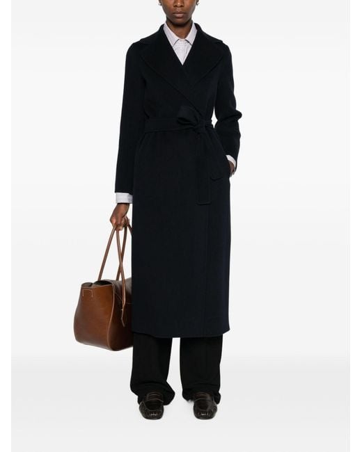 Max Mara Black Wool Long Coat