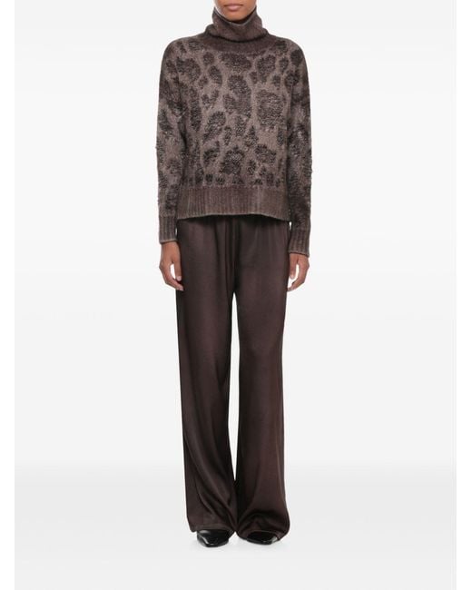 Avant Toi Brown Cashmere Turtle-Neck Jumper