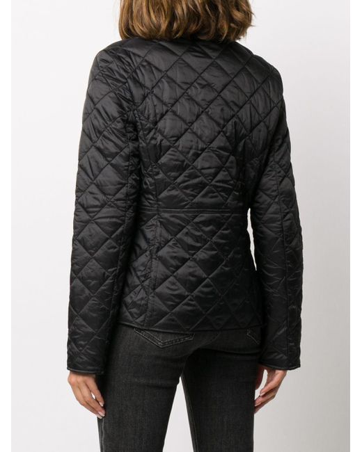 Barbour Black Quilted Fitted Jacket