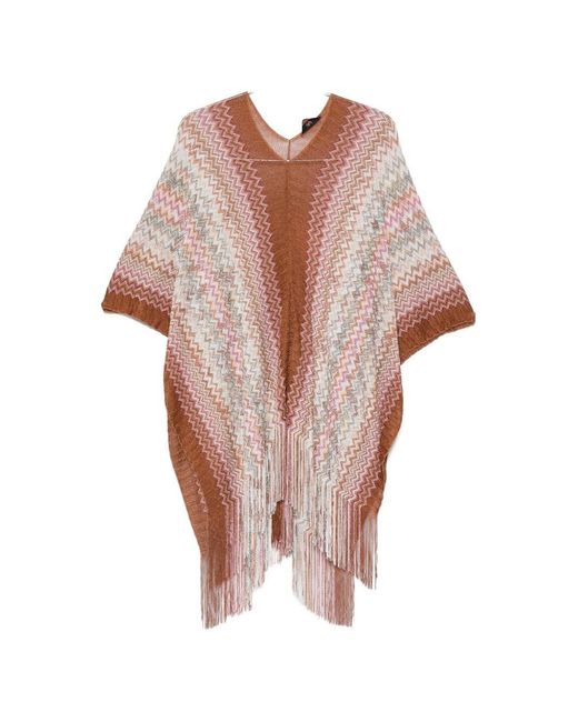 Missoni Pink Short Poncho