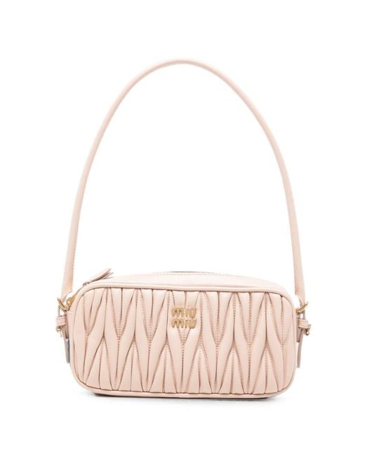Miu Miu Pink Leather Mini Bag