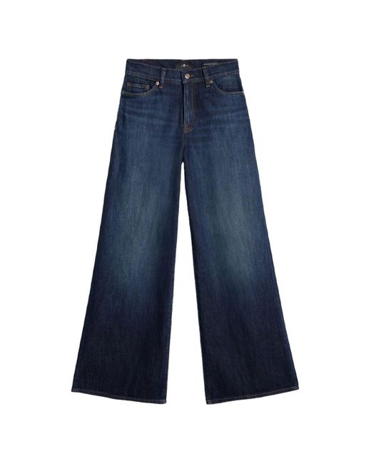 7 For All Mankind Blue Lotta Tailorless Denim Jeans