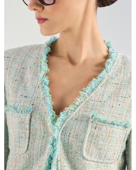 Genny Green Jacket With Fringes