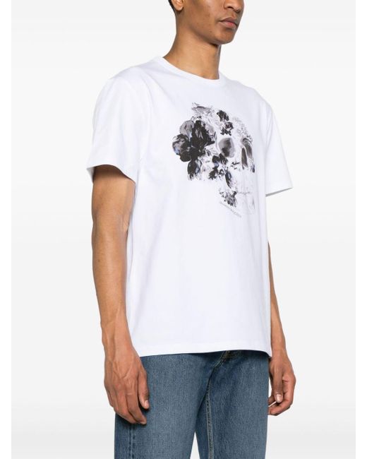 Alexander McQueen White T-Shirt for men