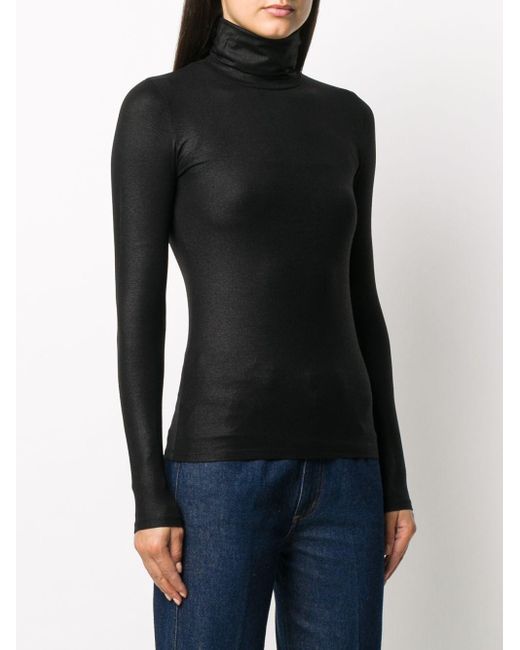 Maglia A Collo Alto di Majestic in Black