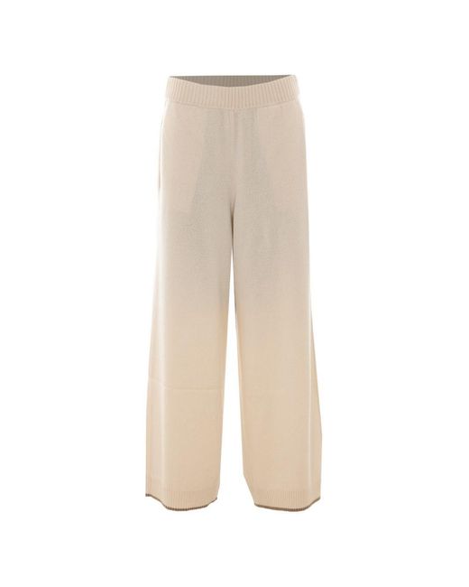 Brunello Cucinelli Natural Cashmere Trousers