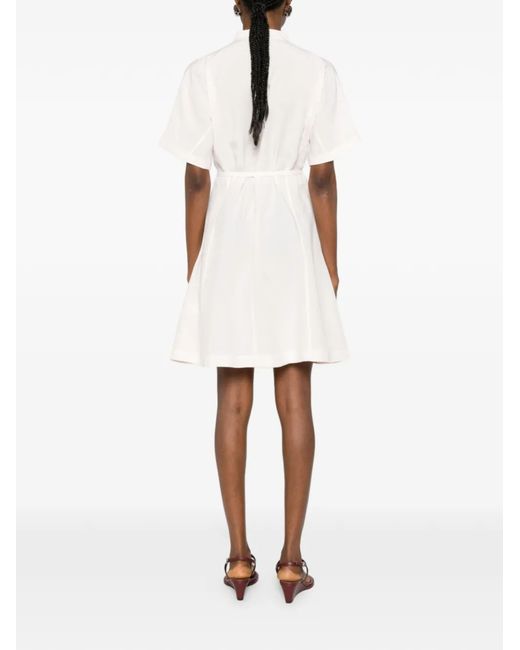 Boss White Belted Dress