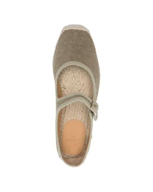 Castaner White Padua Ballet Flats