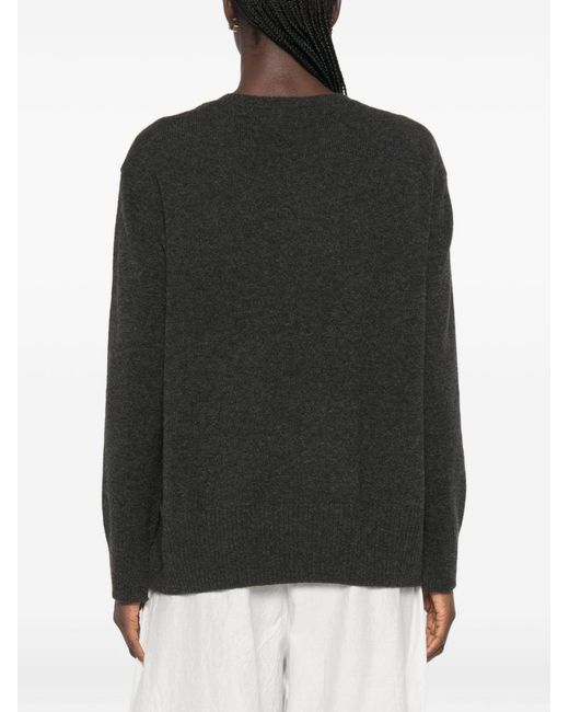 Be You Black Cashmere Crewneck Sweater