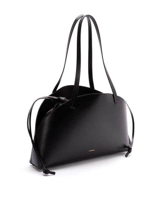 Borsa Curve Media di Jil Sander in Black