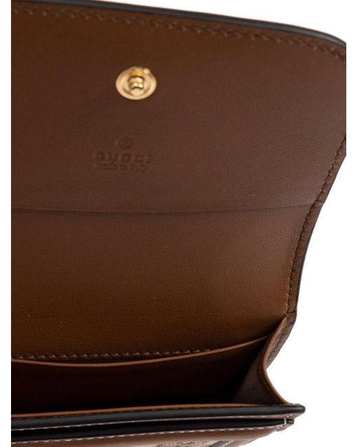 Portacarte Blondie di Gucci in Brown