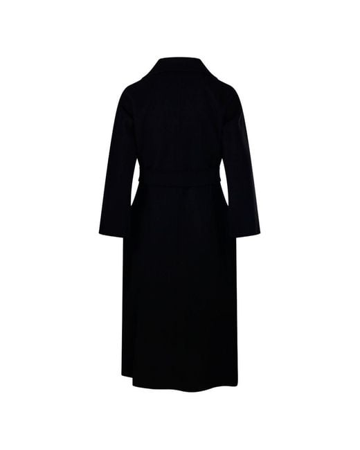 Max Mara Black Wool Long Coat