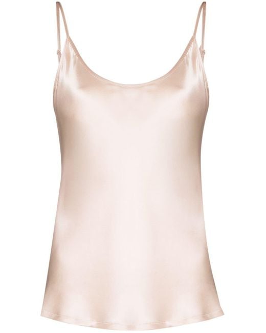 La Perla Silk Camisole in Pink - Lyst