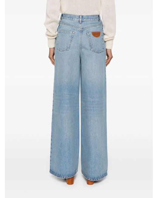 Chloé Blue Flared Leg Denim Jeans