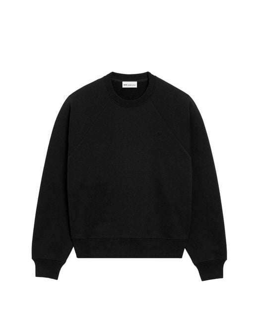 AMI Black Ami De Coeur Cotton Sweatshirt