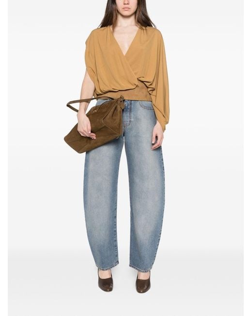 Alaïa Blue Round Denim Jeans