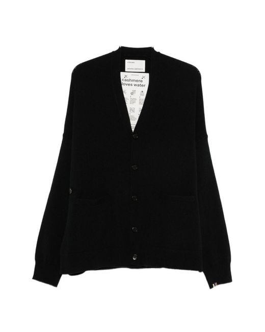 Extreme Cashmere Black Cashmere Cardigan