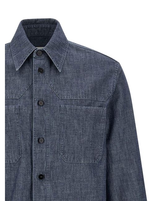 Jil Sander Blue Shirt 203 for men
