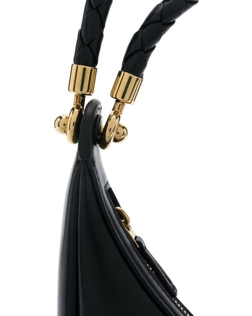 Bottega Veneta Black Hula Hoop Leather Handbag