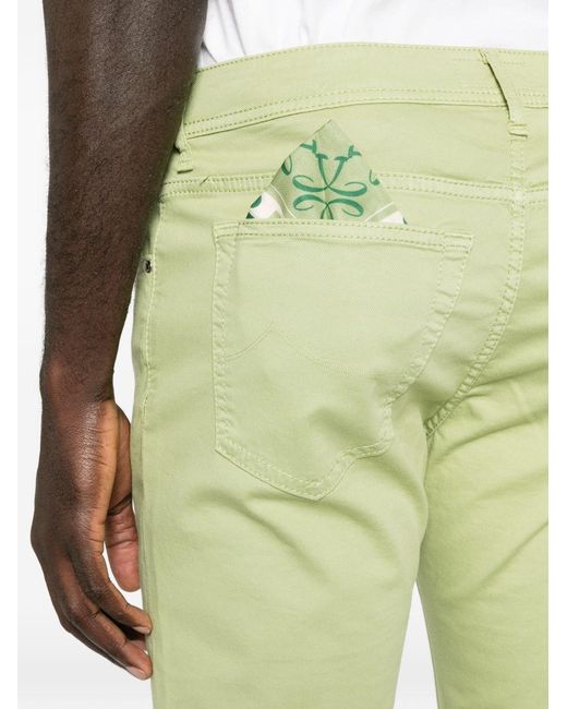 Jacob Cohen Green Slim Denim Cotton Jeans for men