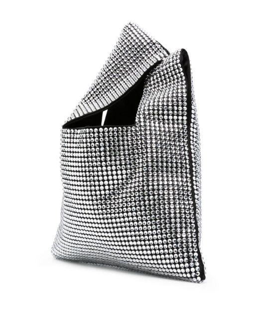 GIUSEPPE DI MORABITO Gray Crystal-embellished Mini Bag