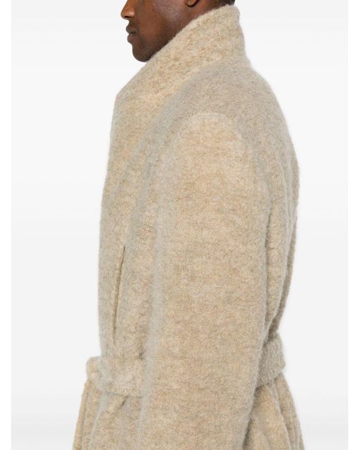Fear Of God Natural Belted Virgin Wool-blend Coat for men
