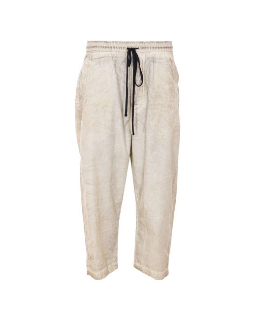 Thom Krom Natural Drawstring Sweatpants for men