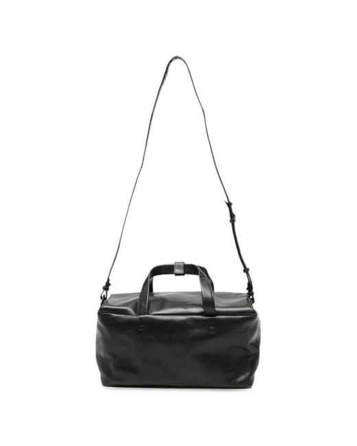 Lihann George Black Lili Leather Tote Bag
