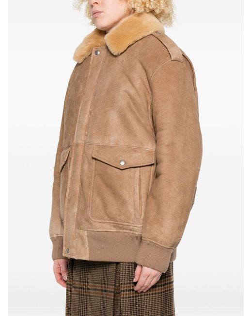 Giacca Con Applicazione di Prada in Brown