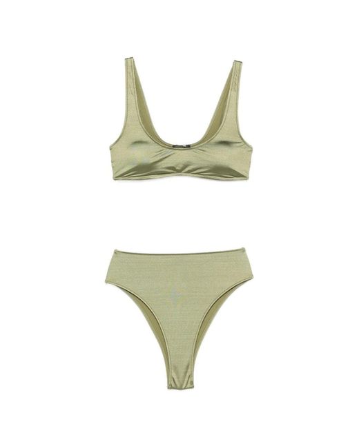 VENUJA Green Brassiere Bikini Set