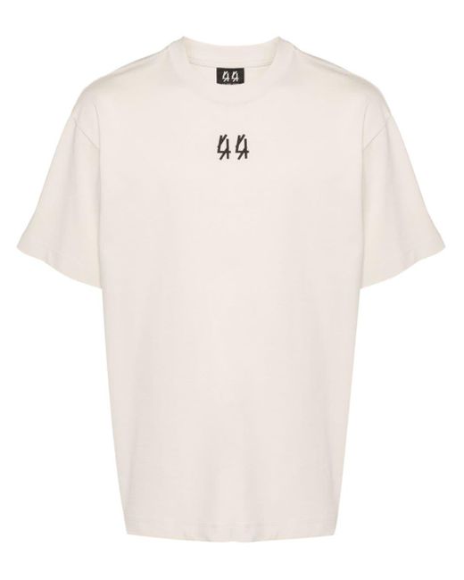 44 Label Group White Cotton T-shirt for men