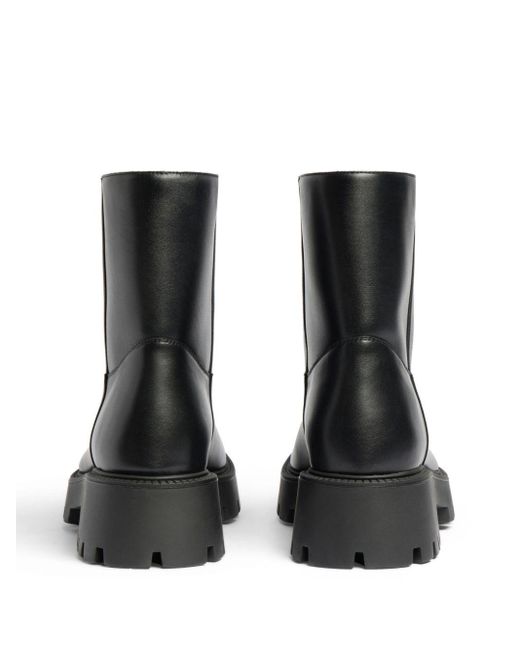 Balenciaga Black Rhino 20mm Leather Ankle Boots for men