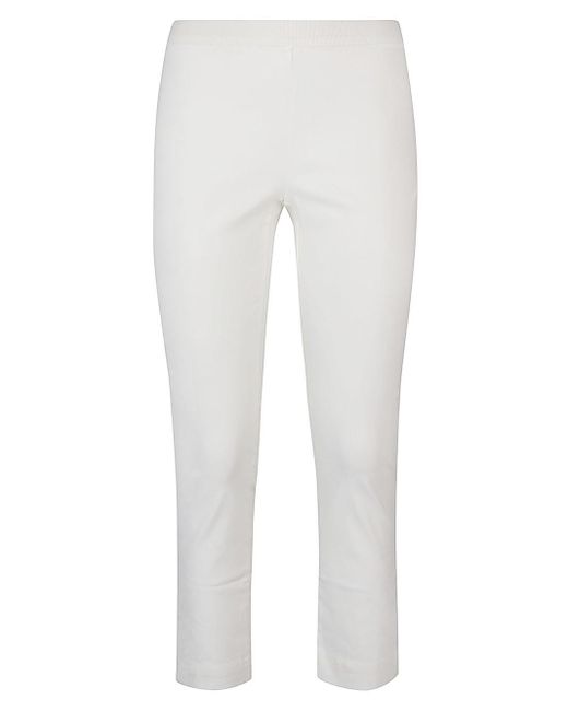 Liviana Conti White High-waisted leggings