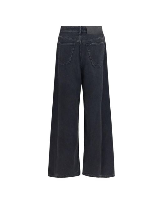 MM6 by Maison Margiela Blue Wide-Leg Denim Jeans