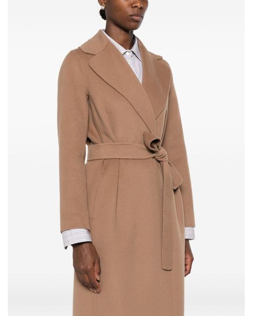 Max Mara Natural Wool Long Coat