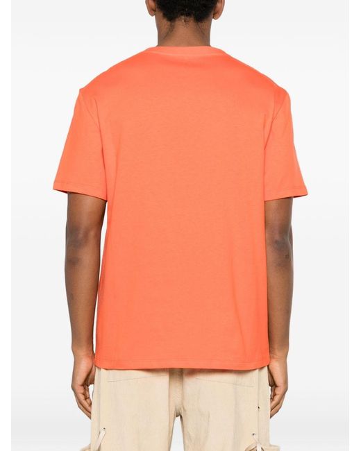 Loewe Orange Logo Cotton T-Shirt for men