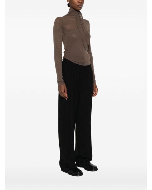 Lemaire Brown Ballerina Foulard Top