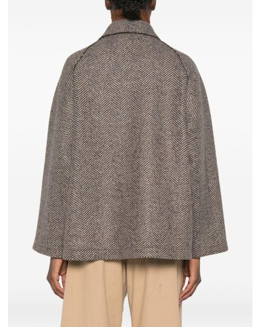 Harris Wharf London Brown Wool And Cashmere Jacket